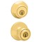 Kwikset Polo Polished Brass Deadbolt and Entry Door Knob 1-3/4 in. 96900-250 - alternate 1